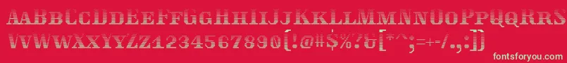 Traktoretkagrad Font – Green Fonts on Red Background
