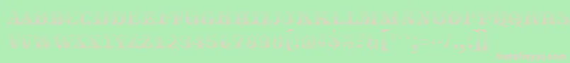 Traktoretkagrad Font – Pink Fonts on Green Background