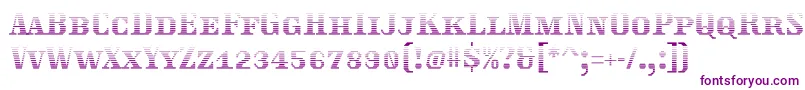 Traktoretkagrad Font – Purple Fonts on White Background