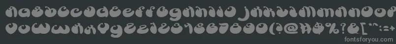 ButterflyBold Font – Gray Fonts on Black Background