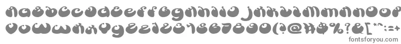 フォントButterflyBold – 白い背景に灰色の文字