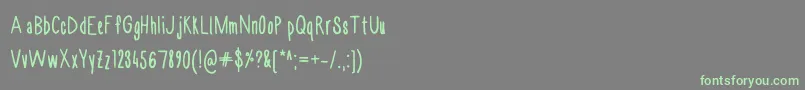 Chase3 Font – Green Fonts on Gray Background