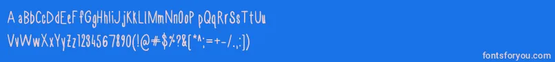 More about Chase3 Font Chase3 Font – Pink Fonts on Blue Background