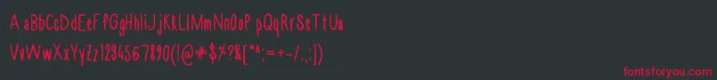 Chase3 Font – Red Fonts on Black Background