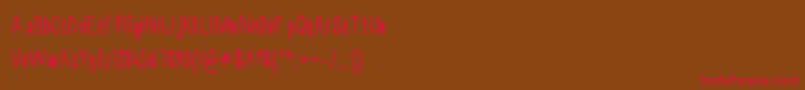 Chase3 Font – Red Fonts on Brown Background