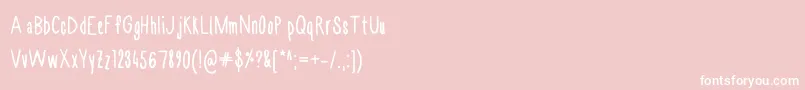 Chase3 Font – White Fonts on Pink Background