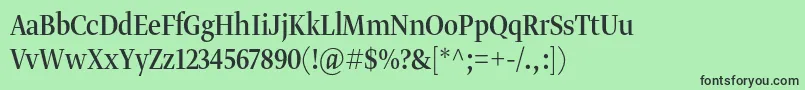 Gretadisnarproreg Font – Black Fonts on Green Background