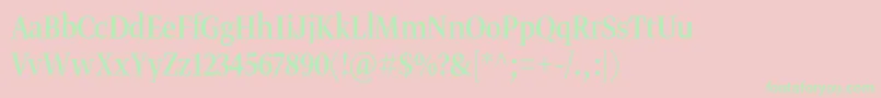 Gretadisnarproreg Font – Green Fonts on Pink Background