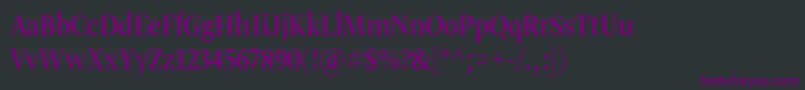 Gretadisnarproreg Font – Purple Fonts on Black Background