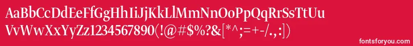 Gretadisnarproreg Font – White Fonts on Red Background
