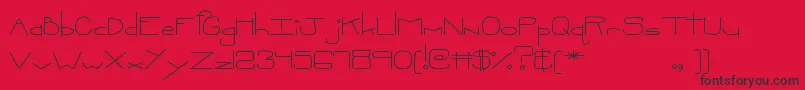 MtfOopsie Font – Black Fonts on Red Background