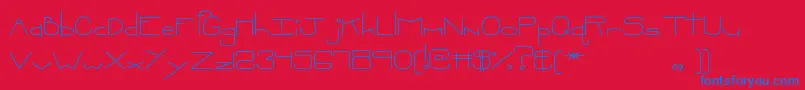 MtfOopsie Font – Blue Fonts on Red Background