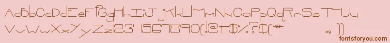 MtfOopsie Font – Brown Fonts on Pink Background