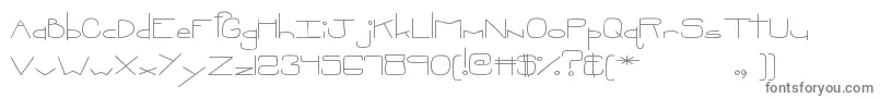 フォントMtfOopsie – 白い背景に灰色の文字