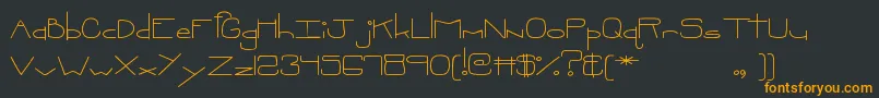 MtfOopsie Font – Orange Fonts on Black Background