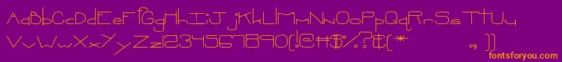 MtfOopsie Font – Orange Fonts on Purple Background