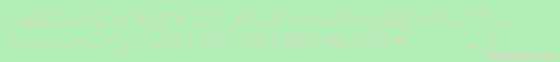 MtfOopsie Font – Pink Fonts on Green Background