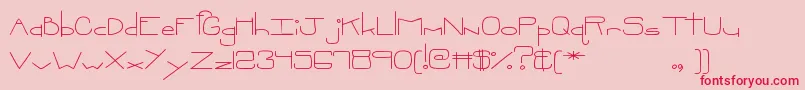 MtfOopsie Font – Red Fonts on Pink Background