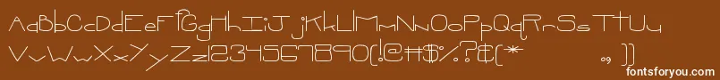 MtfOopsie Font – White Fonts on Brown Background