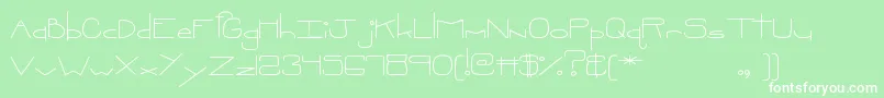 MtfOopsie Font – White Fonts on Green Background