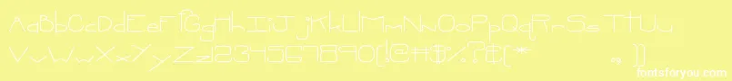 MtfOopsie Font – White Fonts on Yellow Background