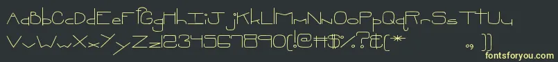 MtfOopsie Font – Yellow Fonts on Black Background