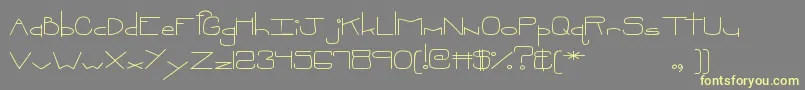 MtfOopsie Font – Yellow Fonts on Gray Background