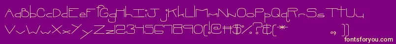 MtfOopsie Font – Yellow Fonts on Purple Background