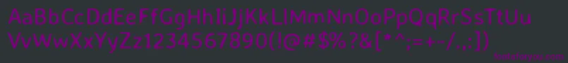 Шрифт AveriasanslibreRegular – фиолетовые шрифты на чёрном фоне