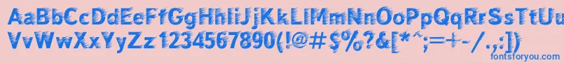 Windc Font – Blue Fonts on Pink Background