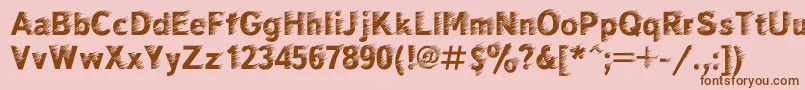 Windc Font – Brown Fonts on Pink Background