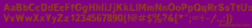 Windc Font – Brown Fonts on Purple Background