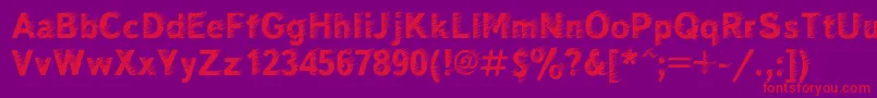 Windc Font – Red Fonts on Purple Background