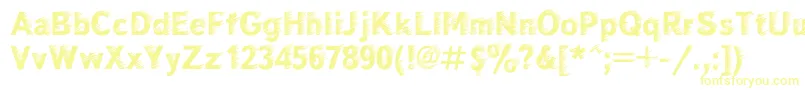 Windc Font – Yellow Fonts on White Background