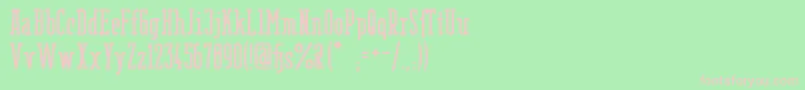 BerlinEmailSerifSemibold Font – Pink Fonts on Green Background