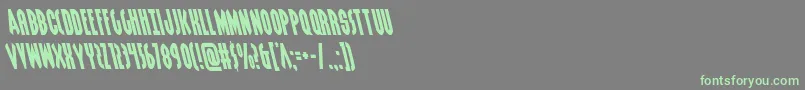 Grendelsmotherleft Font – Green Fonts on Gray Background