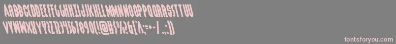Grendelsmotherleft-Schriftart – Rosa Schriften auf grauem Hintergrund