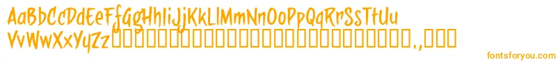 Sbbtrial-Schriftart – Orangefarbene Schriften