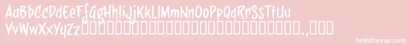 Sbbtrial Font – White Fonts on Pink Background