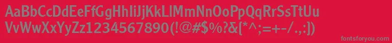 ClearfaceGothicLt55Roman Font – Gray Fonts on Red Background