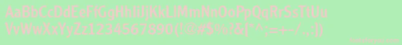 ClearfaceGothicLt55Roman Font – Pink Fonts on Green Background