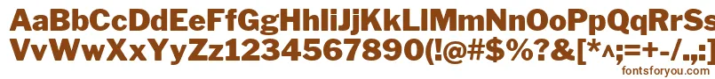 LibrefranklinBlack Font – Brown Fonts on White Background