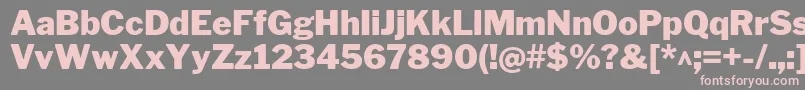 LibrefranklinBlack Font – Pink Fonts on Gray Background