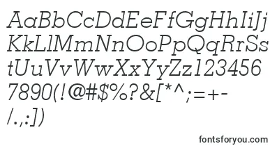 JaakLightSsiLightItalic font – newspaper Fonts