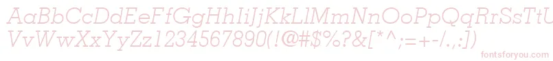 JaakLightSsiLightItalic Font – Pink Fonts