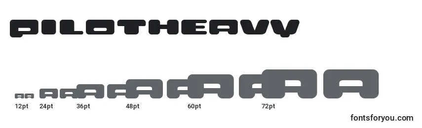 PilotHeavy Font Sizes