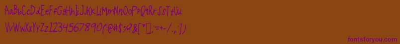 More about Mince Font Mince Font – Purple Fonts on Brown Background