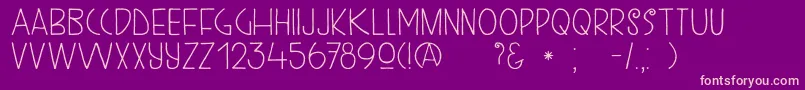 DkKunstschau Font – Pink Fonts on Purple Background