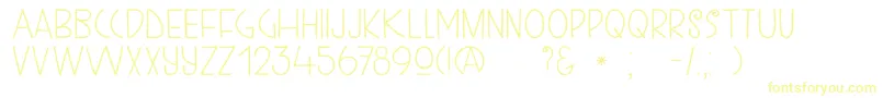 DkKunstschau-Schriftart – Gelbe Schriften