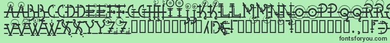 Snipple Font – Black Fonts on Green Background